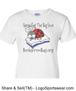 BooksFromBug Gildan Cotton Ladies T-shirt Design Zoom
